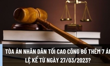 TAND tối cao công bố 07 án lệ mới áp dụng từ ngày 27/3/2023